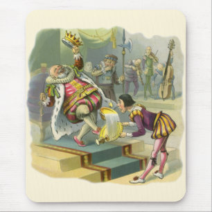 Tapis De Souris Vintage Ancienne Comptine Poème Chanson Old King C