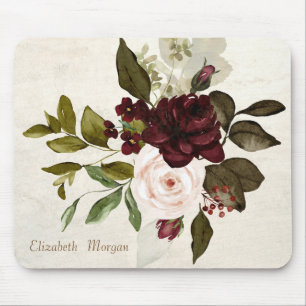 Tapis De Souris Vintage Chic Lace Fleurs Bourgogne   Case-Mate iPh