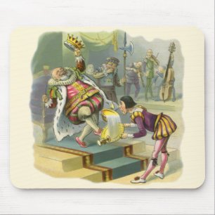 Tapis De Souris Vintage Comptine Poème Chanson de la Nurserie de O