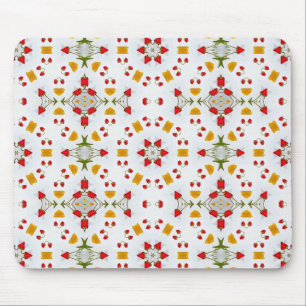 Tapis De Souris Vintage de fleurs du milieu du siècle atomique