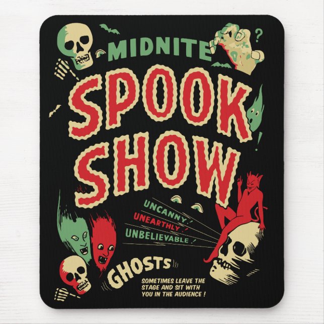 Tapis de souris vintage de Spookshow (Devant)