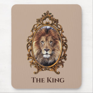 Tapis De Souris Vintage Élégant Brown Lion King Retro Pads