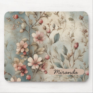 Tapis De Souris Vintage Florals Pad Souris personnalisable