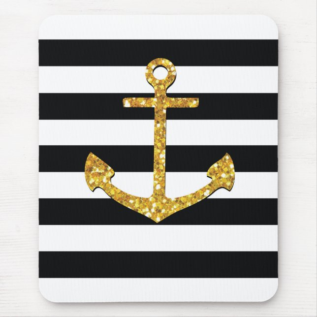 Tapis De Souris Vintage Golden Anchor (Devant)