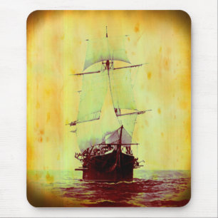 Tapis De Souris Vintage Guerre civile Hartford Voilier