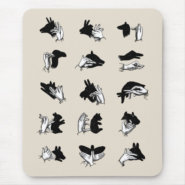 Tapis De Souris Vintage Hand (Devant)