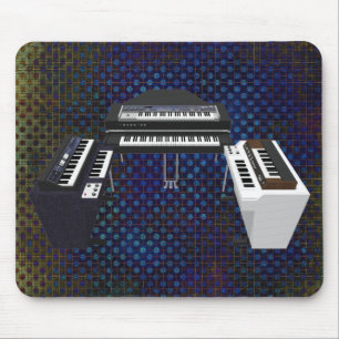 Tapis De Souris Vintage Keyboards: 3D Model: Custom Mousepad