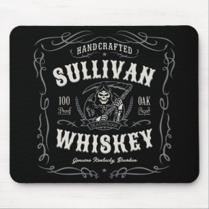 Tapis De Souris Vintage Liqueur AJOUTER NOM Old Grim Reaper Whiske