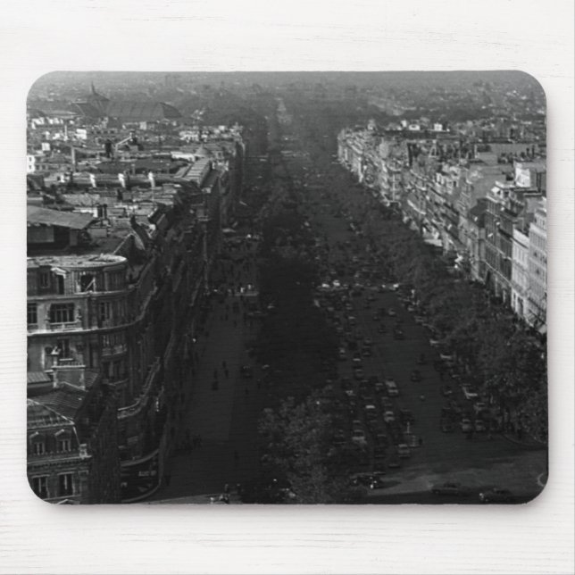 Tapis De Souris Vintage Paris Champs-Elysées (Devant)