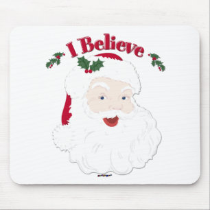 Tapis De Souris Vintage Père Noël Je crois Noël