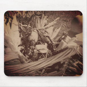 Tapis De Souris Vintage Sepia Indian Corn