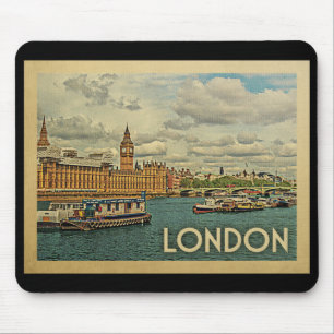Tapis De Souris Vintage voyage de Londres Angleterre