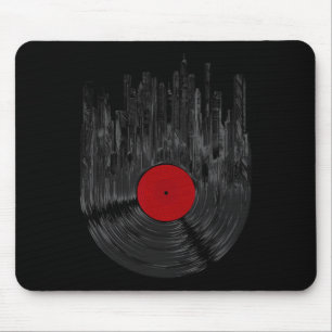 Tapis De Souris Vinyl Record Sunset Retro Vintage Vinyl Record Tur