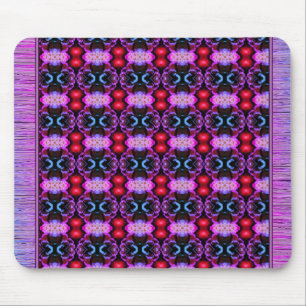 Tapis de souris violet et bleu à motif vibrant