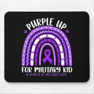 Tapis De Souris Violet pour les enfants de militaires tout-petits 