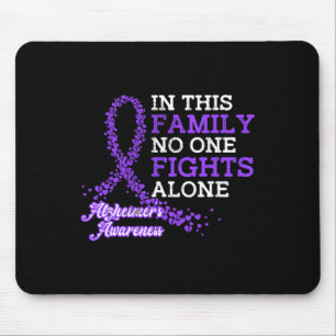 Tapis De Souris Violet Ruban Famille Heimerheimer Sensibilisation