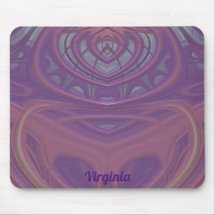 Tapis De Souris VIRGINIE ~ Mauve rose et conception de lavande