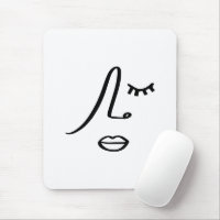 Visage Abstrait minimaliste Design d'art moderne