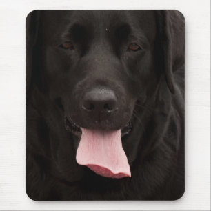 Tapis De Souris Visage de chien noir