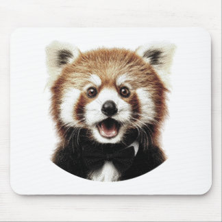 Tapis De Souris Visage de panda roux