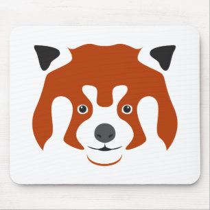 TAPIS DE SOURIS VISAGE DE PANDA ROUX