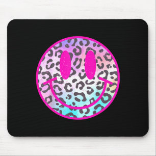 Tapis De Souris Visage de sourire de léopard rose tee tendance pré