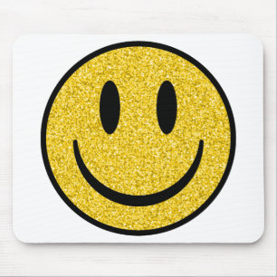 Tapis De Souris Visage de sourire parties scintillant