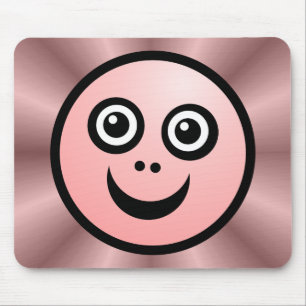 Tapis De Souris Visage drôle (couleur moi) - Rose - v2