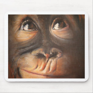 Tapis De Souris Visage drôle Kerra Lindsey de peinture à l'huile
