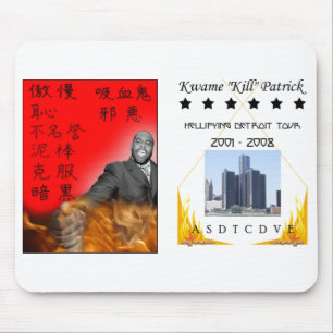 Tapis De Souris Visite Mousepad de Kwame Detroit