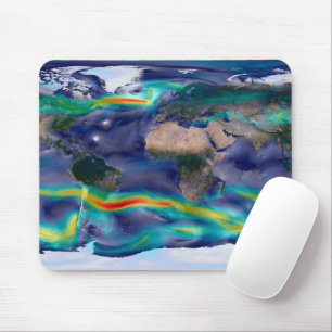 Tapis De Souris Visualisation Des Vents Mondiaux.