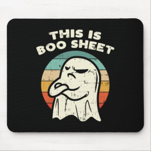 Tapis De Souris Voici Bosheet Ghost Retro Halloween Costume Me