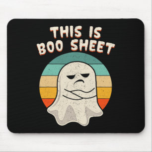 Tapis De Souris Voici Bosheet Ghost Retro Halloween Costume Me