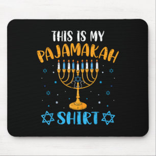 Tapis De Souris Voici Ma Chemise Pajama Hanoukka Pajama Men Wom