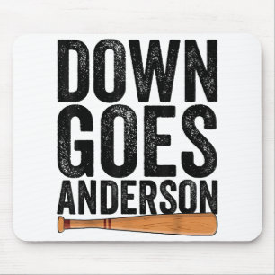 Tapis De Souris VOICI QUI TOMBE ANDERSON DRÔLE BASEBALL cadeau AND