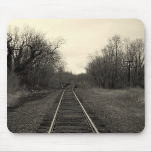 Tapis De Souris Voies ferrées B&W Mousepad