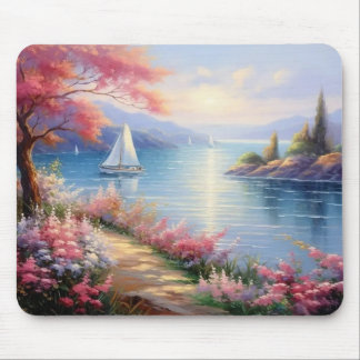 Tapis de souris | Voiliers au loin