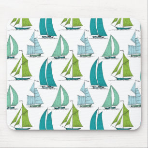 Tapis De Souris Voiliers sur le motif de l'eau