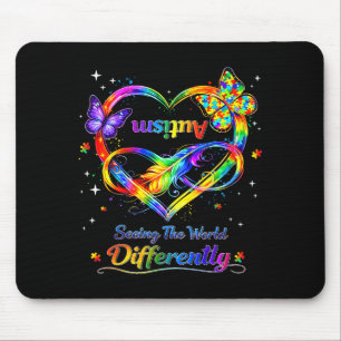 Tapis De Souris Voir le monde différemment fille de sensibilisatio