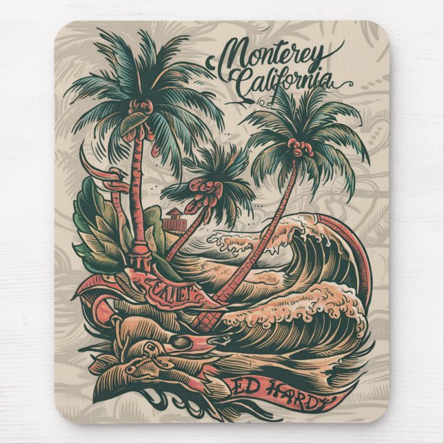 Tapis De Souris voir plage et navire (Devant)