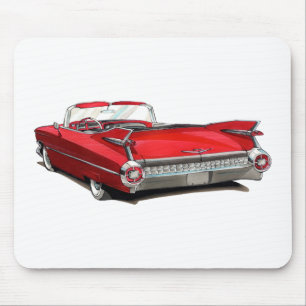 Tapis De Souris Voiture 1959 de rouge de Cadillac