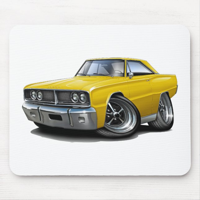 Tapis De Souris Voiture 1966 jaune de Coronet (Devant)