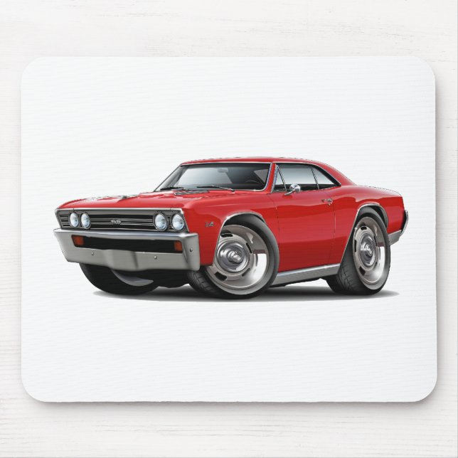 Tapis De Souris Voiture 1967 de rouge de Chevelle (Devant)
