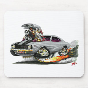 Tapis De Souris Voiture 1969 Argent-Noire de Camaro Z28
