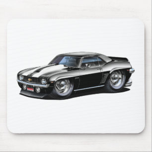 Tapis De Souris Voiture 1969 Noir-Blanche de Camaro solides