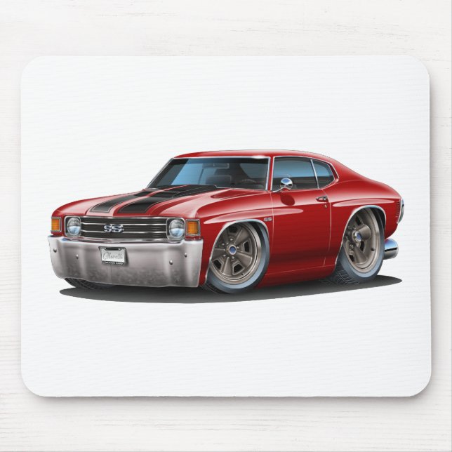 Tapis De Souris Voiture 1971-72 Marron-Noire de Chevelle (Devant)