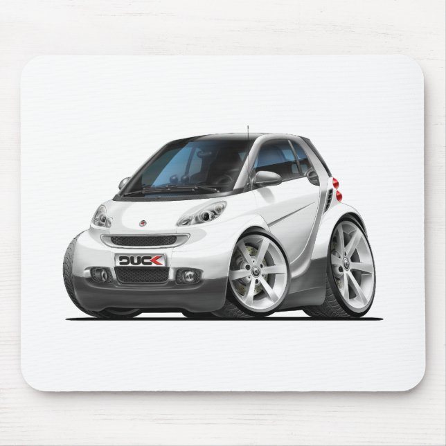 Tapis De Souris Voiture blanche intelligente (Devant)