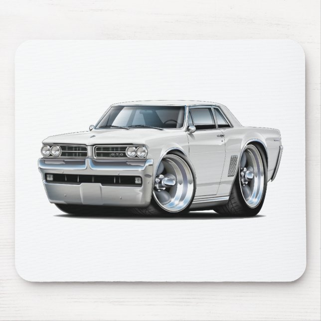 Tapis De Souris Voiture de blanc de 1964 GTO (Devant)