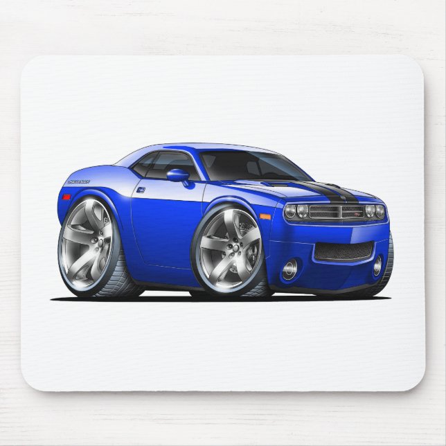 Tapis De Souris Voiture de bleu de challengeur (Devant)