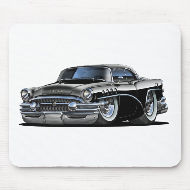 Tapis De Souris Voiture de noir de siècle de Buick (Devant)